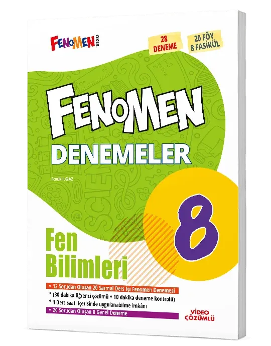 Fenomen 8.Sınıf Fen Bilimleri Denemeler (28 Deneme)