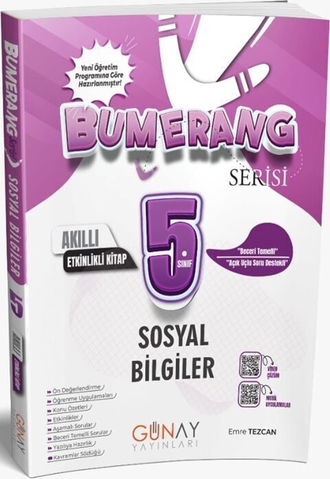 Günay Yayınları 5.Sınıf Bumerang Etkinlikli Sosyal Bilgiler 2026