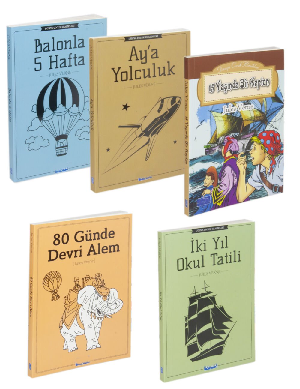 Mercan Okul Klasik Eserler Okuma Dizisi-2 (5 Kitap Set) 5-6-7 ve 8. Sınıflar İçin