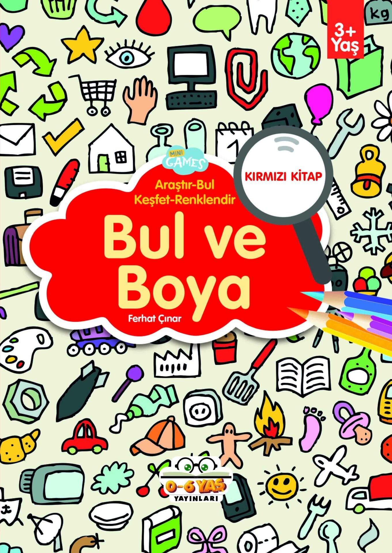 0-6 Yaş Yayınları Bul Ve Boya  Kırmızı Kitap