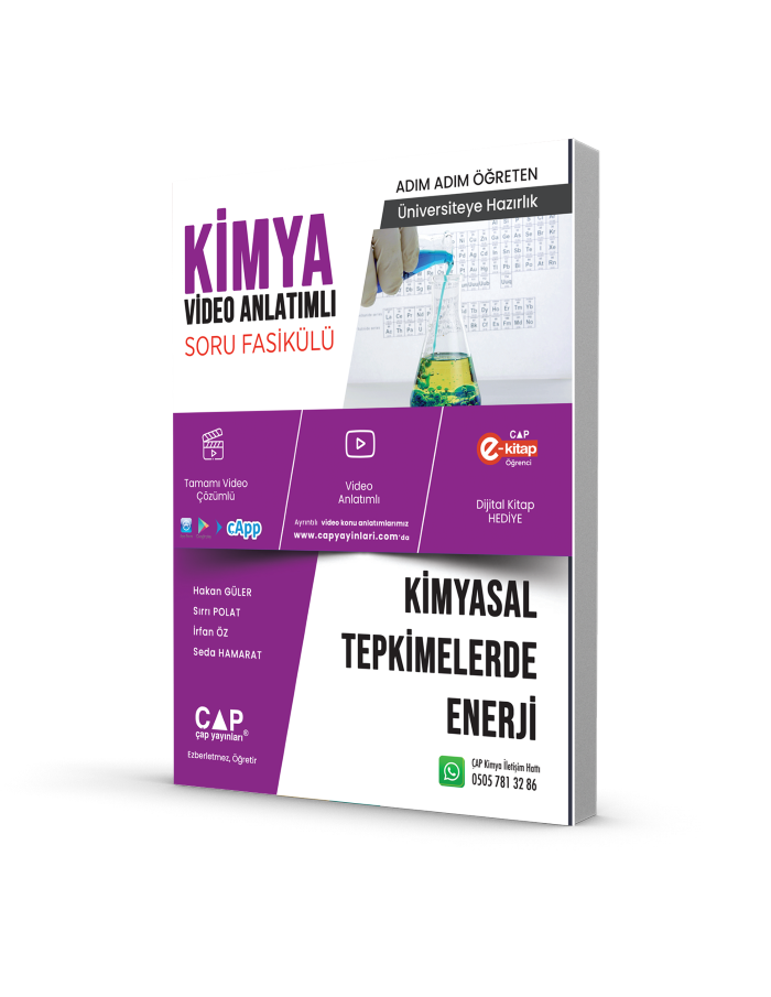 Çap Yayınları Üniversiteye Hazırlık Kimya Kimyasal Tepkimelerde Enerji Konu Anlatımlı Soru Fasikülü