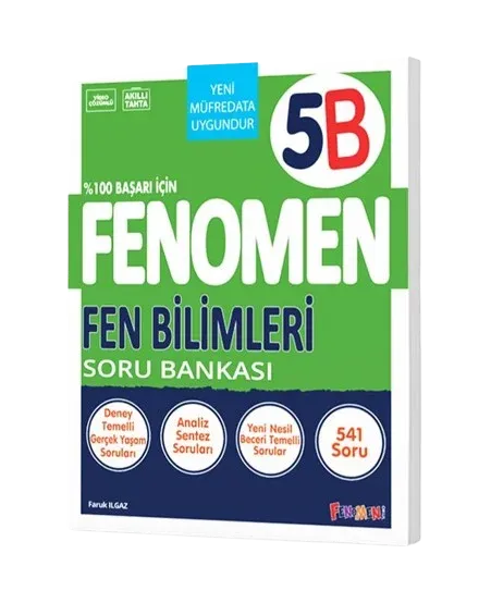 2026 Fenomen Yayıncılık 5.Sınıf Fen Bilimleri Soru Bankası (B)