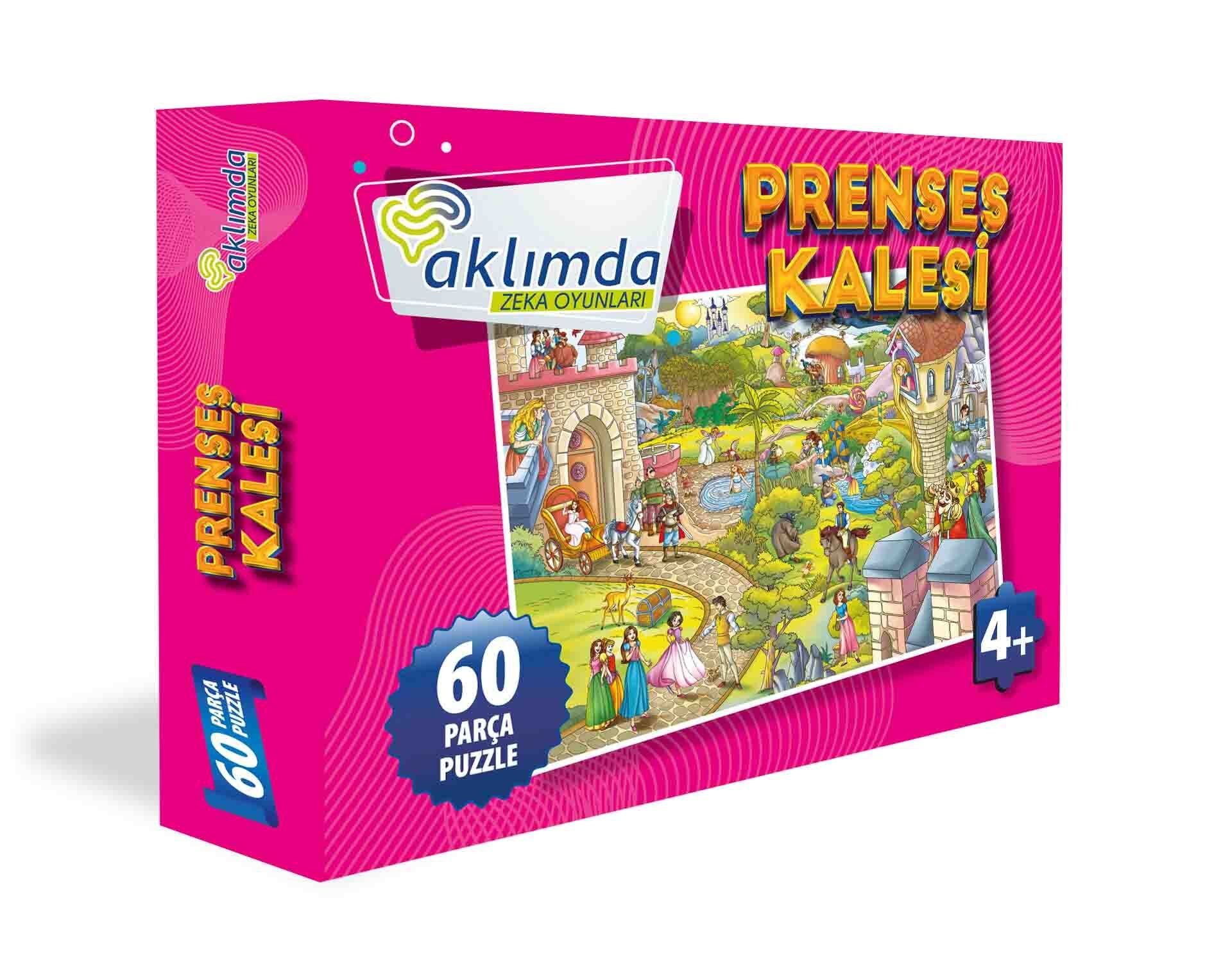 Aklımda Zeka Oyunları Prenses Kalesi 60 Parça Puzzle 4+ Yaş