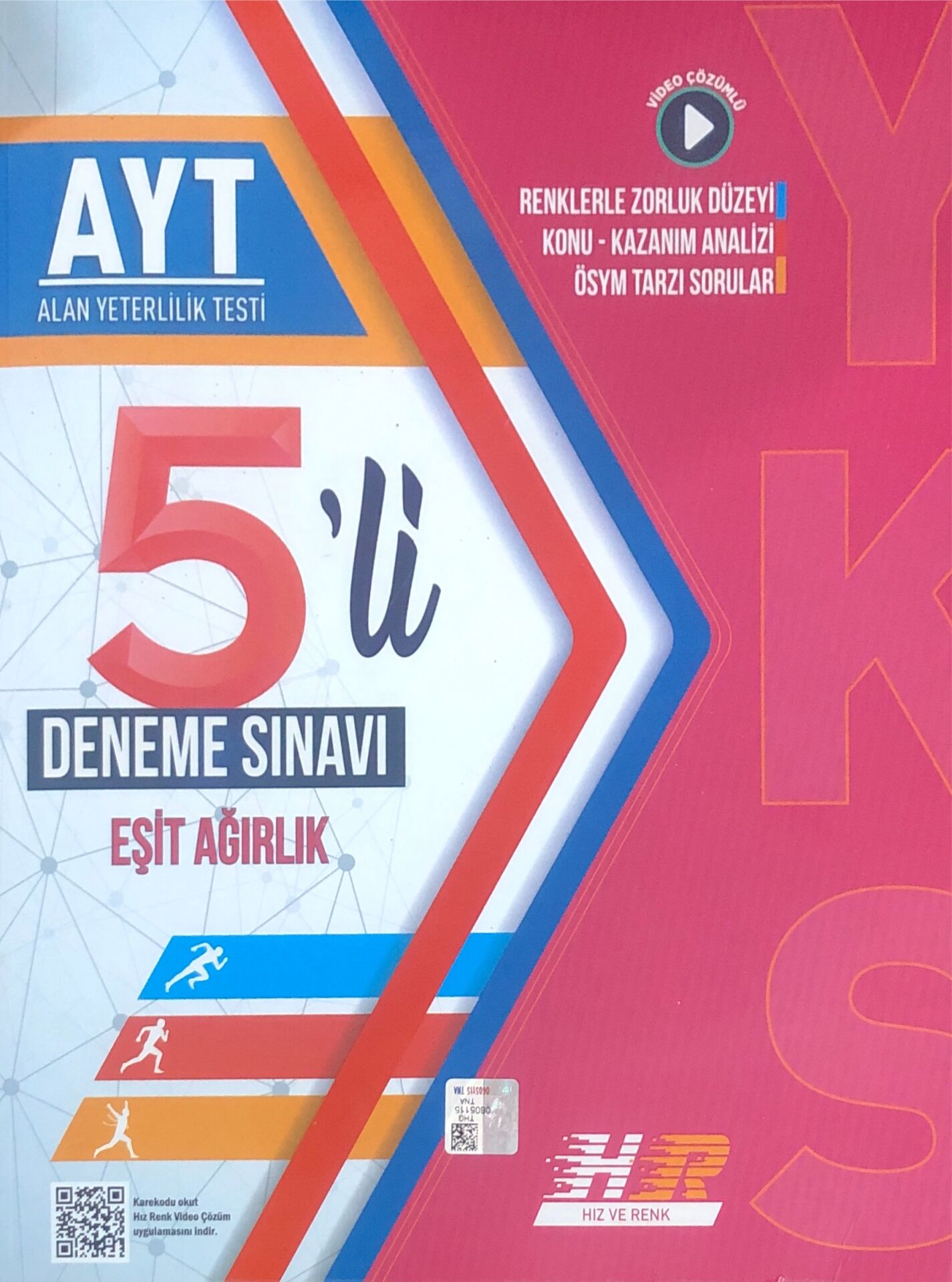 Hız Ve Renk Yayınları Ayt 5'Li Deneme Sınavı Eşit Ağırlık 2026