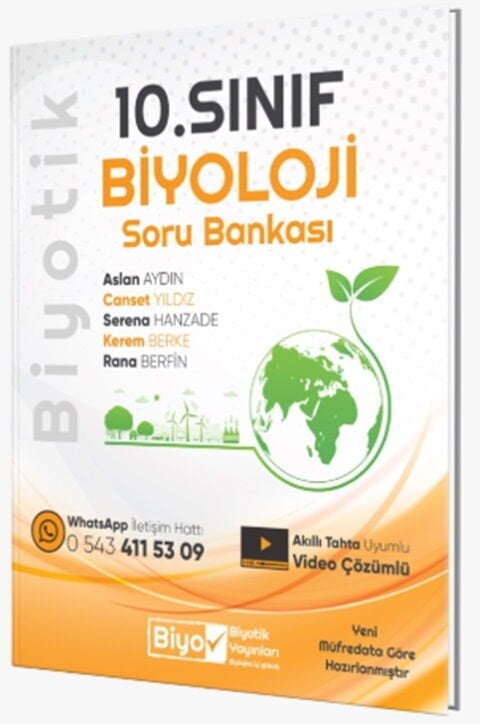 ESKİ KAPAK Biyotik Yayınları 10. Sınıf Biyoloji Soru Bankası