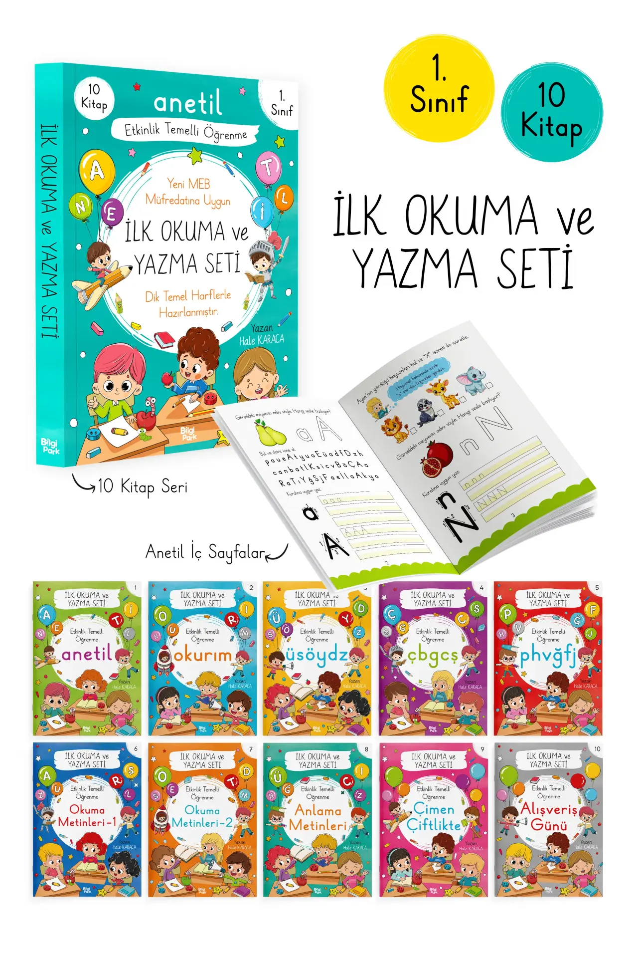 BilgiPark Yayınları 1.Sınıf İlk Okuma ve Yazma Seti Anetil