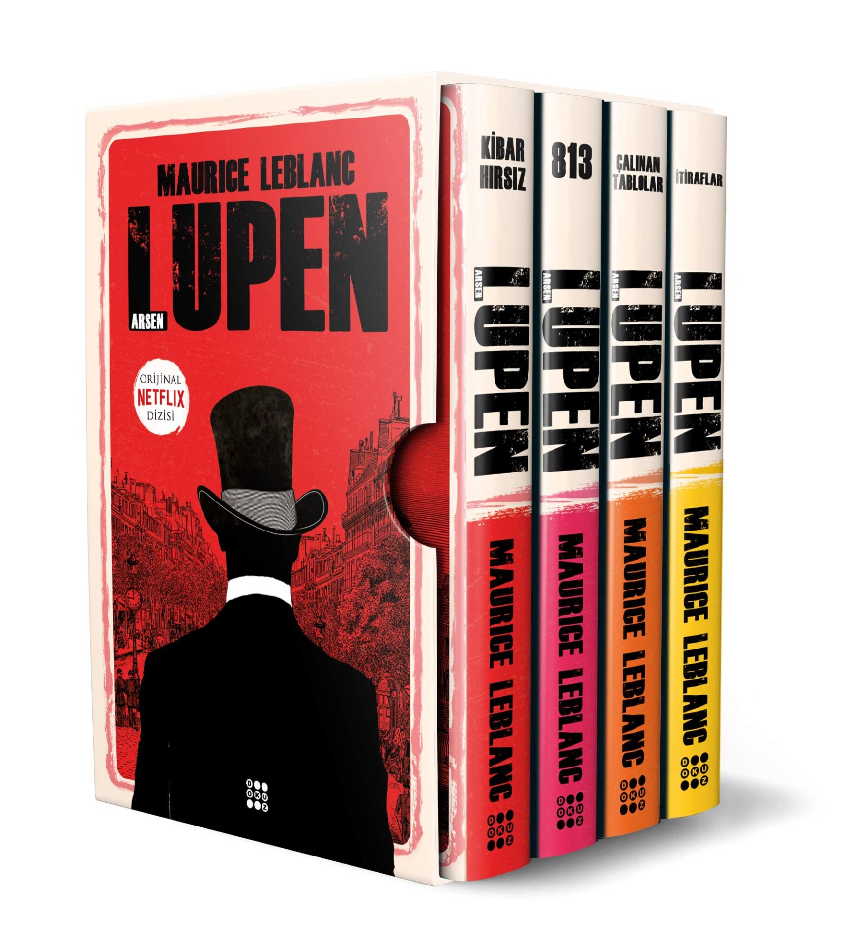Arsen Lupen - Kutulu Kırmızı Set (4 Kitap Takım)