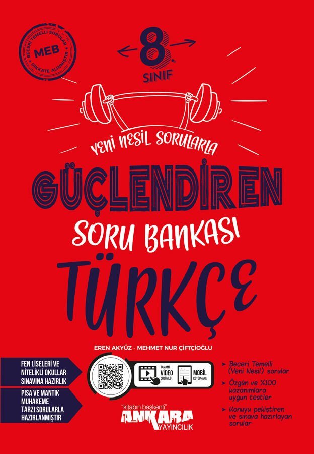 2027 Ankara Yayıncılık 8. Sınıf Güçlendiren Türkçe Soru Bankası