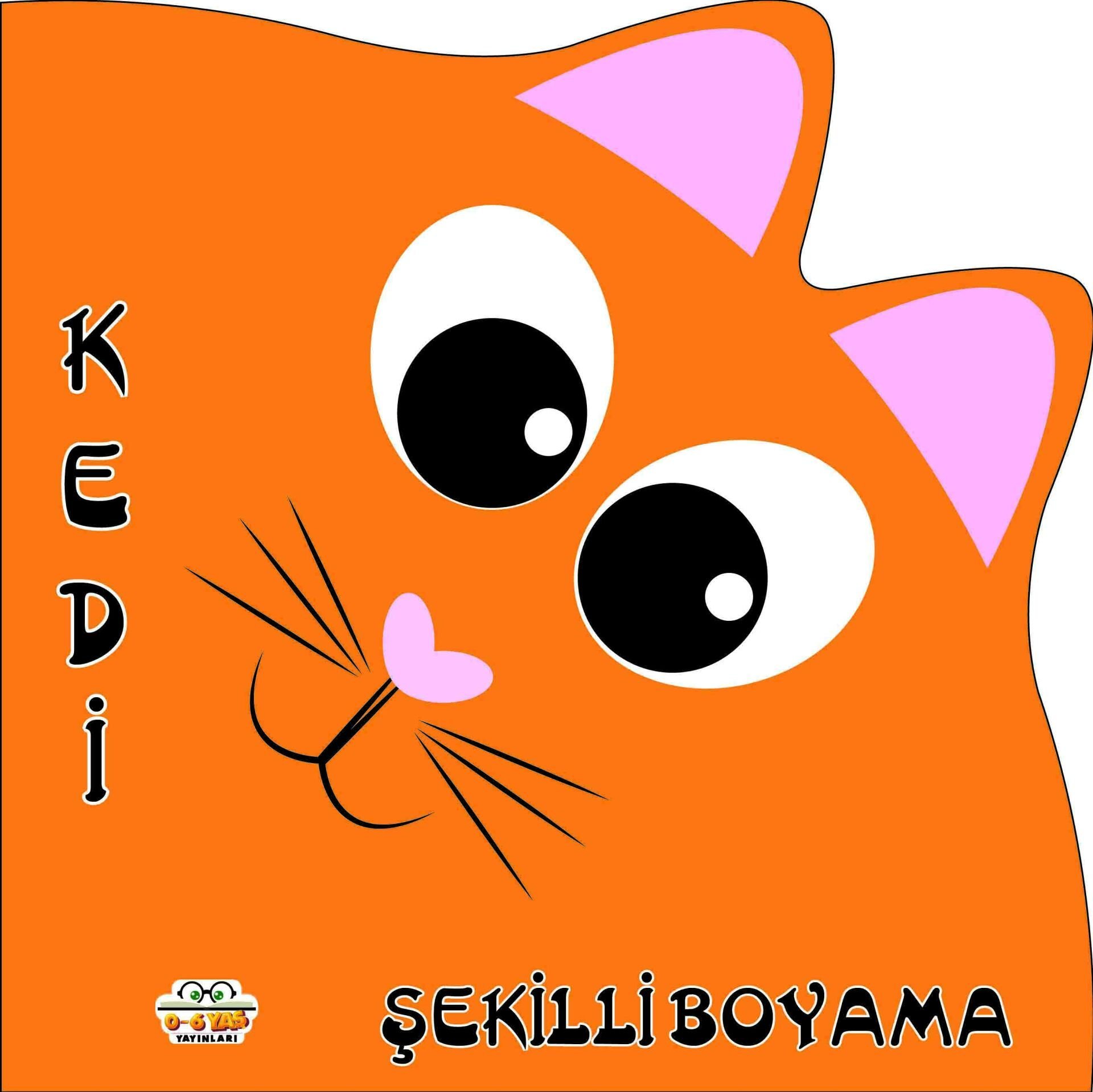 0-6 Yaş Yayınları Şekilli Boyama Kedi