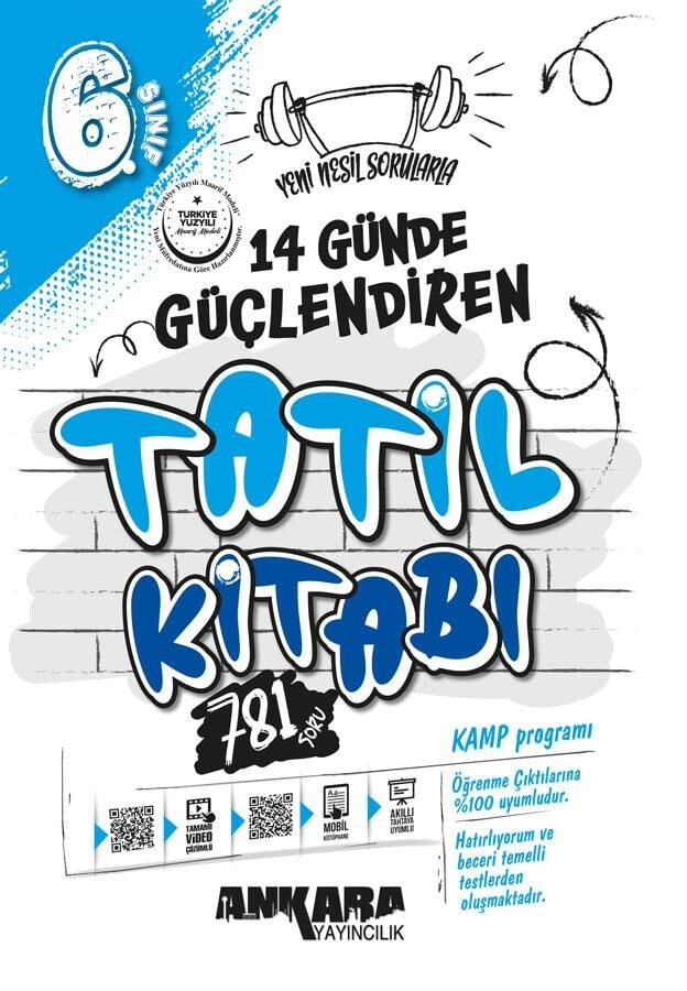 2026 Ankara Yayınları 6.Sınıf Güçlendiren 14 Günde Tatil Kitabı