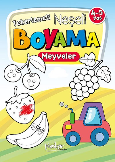 Pinokyo Yayınları Neşeli Boyama Meyveler 4-5 Yaş