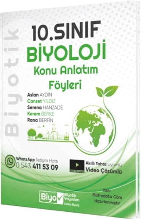 2027 Biyotik Yayınları 10. Sınıf Biyoloji Konu Anlatım Föyleri