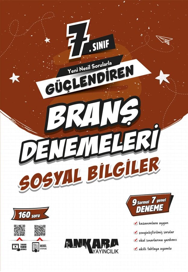 Ankara Yayıncılık 7.Sınıf Güçlendiren İnkılap Tarihi ve Atatürkçülük Branş Denemeleri 2026