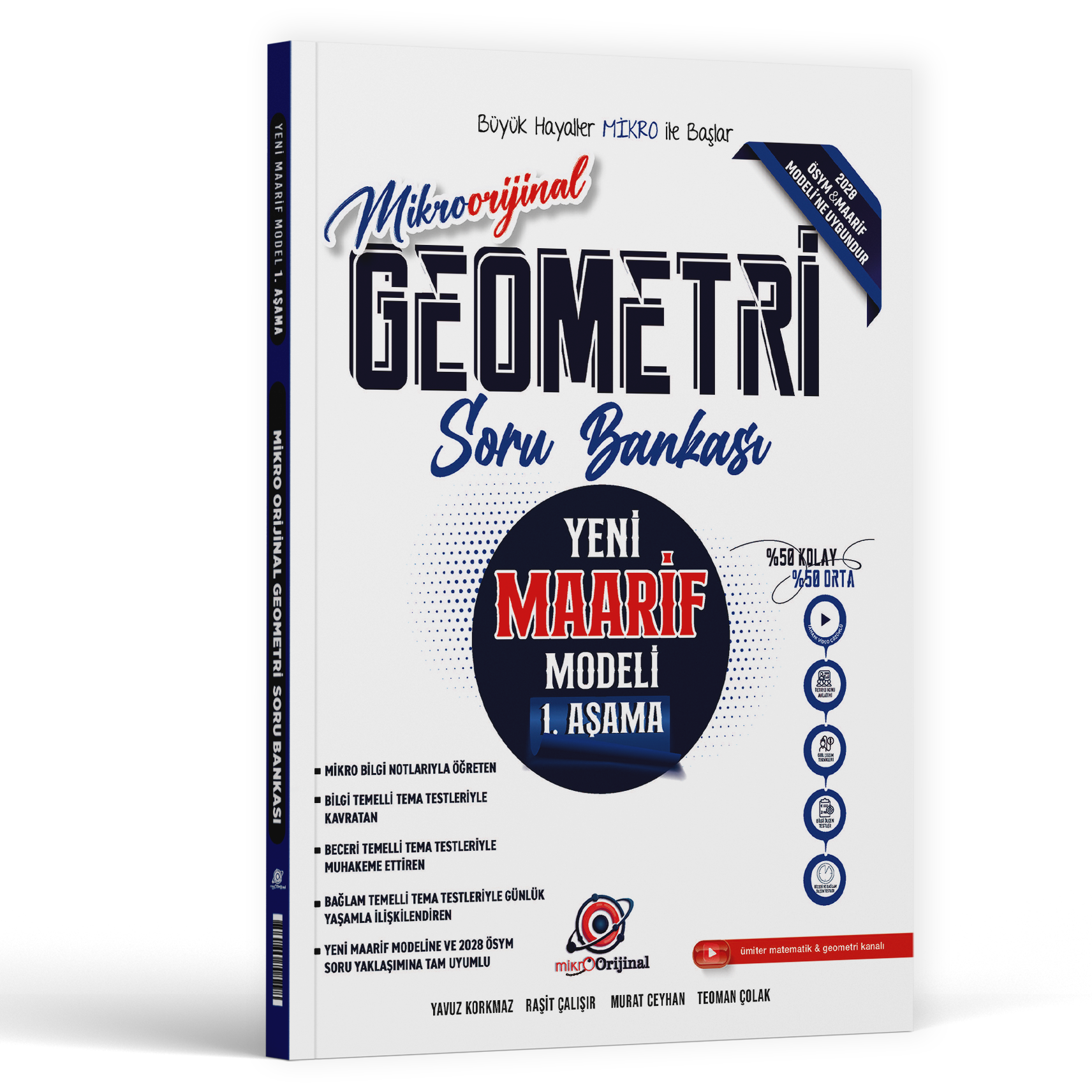 2027 Orijinal Yayınları Tyt Mikro Geometri Maarif Model 1.Aşama Soru Bankası