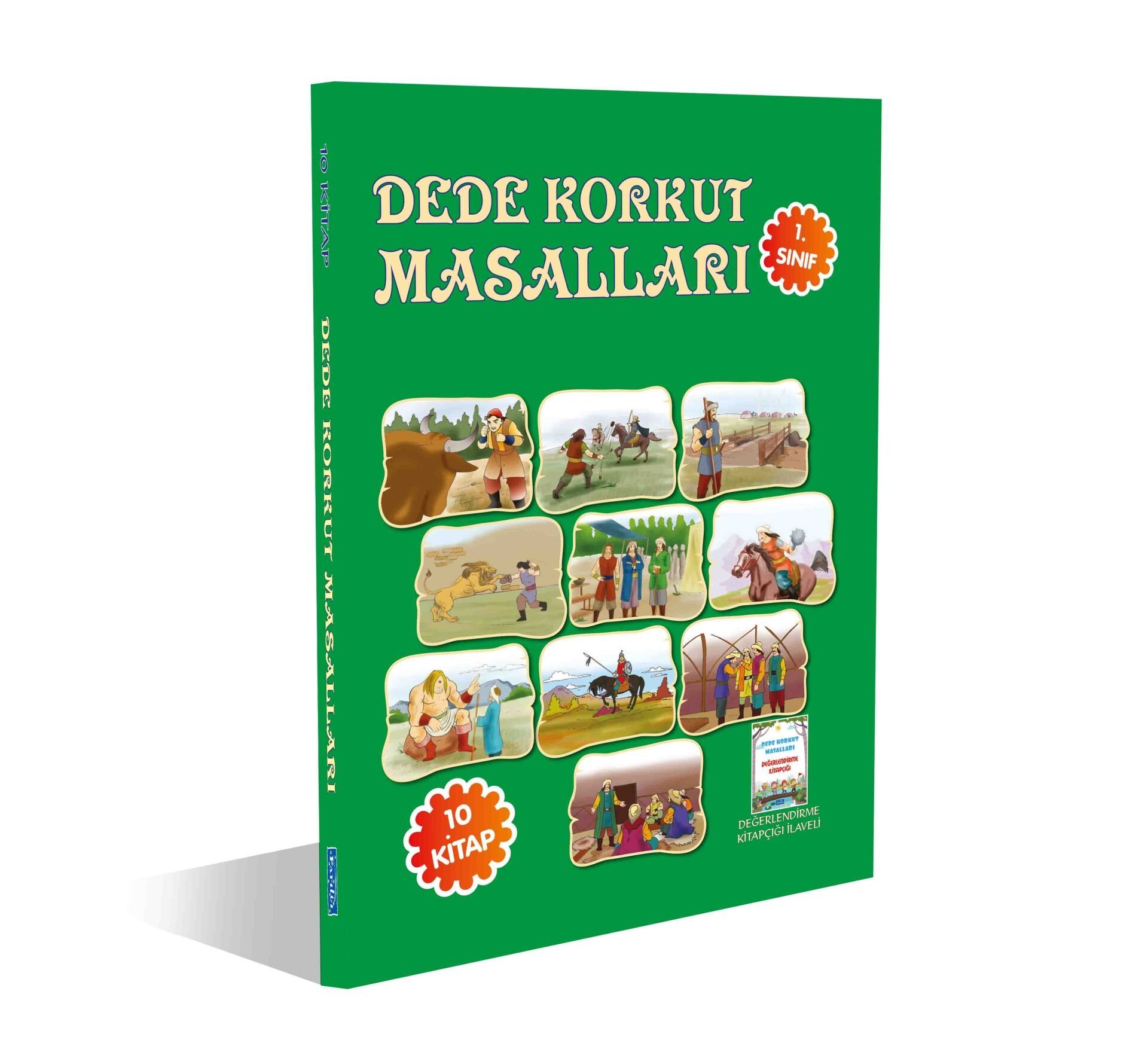 Parıltı Yayıncılık 1 Sınıf Dede Korkut Masalları  10 Kitap Renkli Resimli