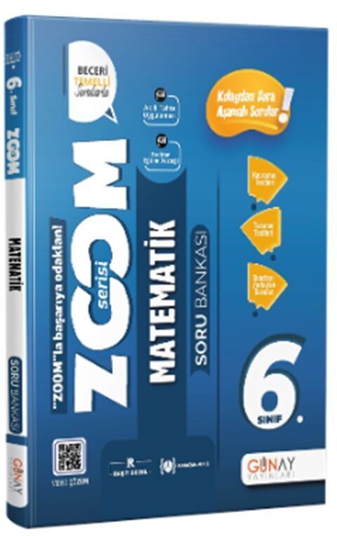 Günay Yayınları 6.Sınıf Zoom Serisi Matematik Soru Bankası