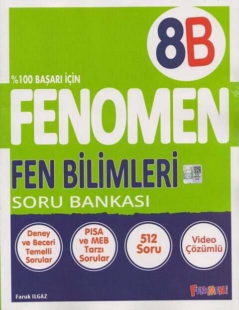 2027 Fenomen Yayıncılık 8.Sınıf Fen Bilimleri B Soru Bankası