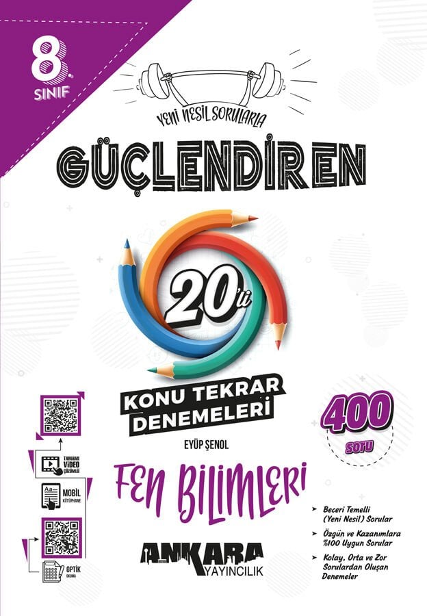 2026 Ankara Yayıncılık 8.Sınıf Fen Bilimleri Güçlendiren 20 Konu Tarama Denemesi 2026