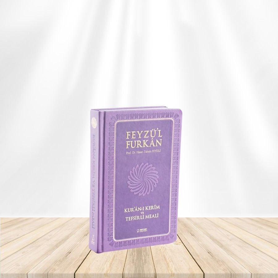 Feyzü'L Furkan Kur'An-I Kerim Ve Tefsirli Meali (Cep Boy-Ciltli) Lila Kod:724 & Karşılıklı Mushaf Ve Meal