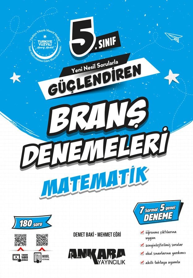 Ankara Yayıncılık 5.Sınıf Güçlendiren Matematik Branş Denemeleri 2026