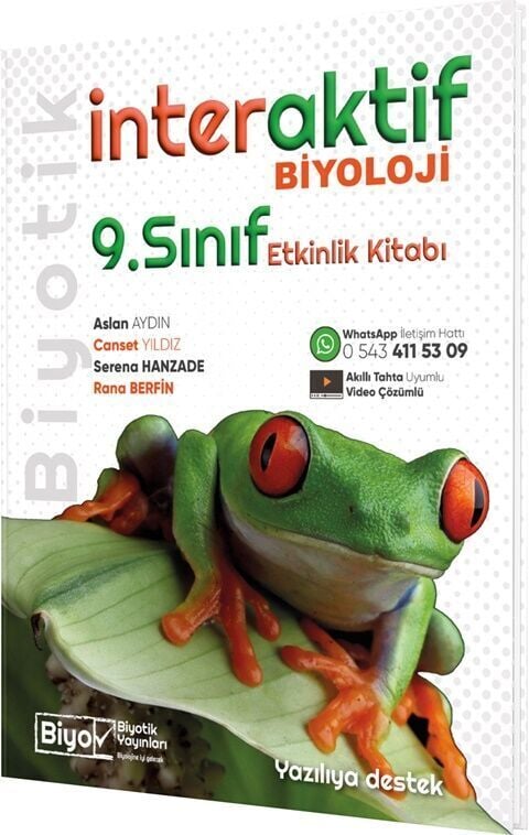 2027 Biyotik Yayınları 9.Sınıf İnteraktif Biyoloji Etkinlik Kitabı