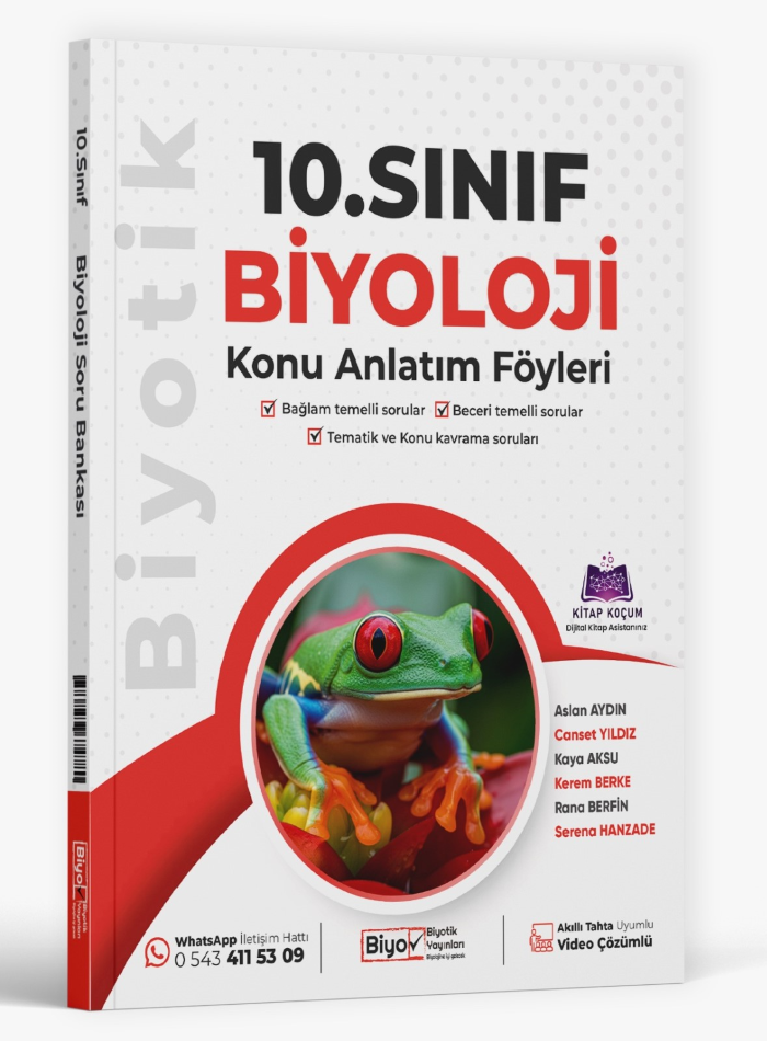 2027 Biyotik Yayınları 10.Sınıf Biyoloji Konu Anlatım Föyleri