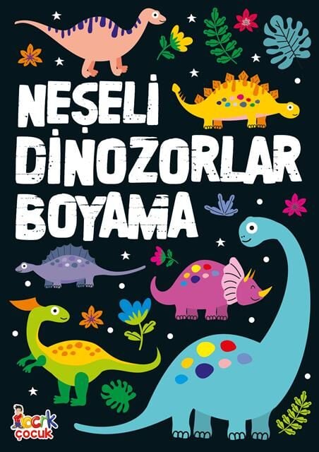 Bıcırık Çocuk Neşeli Dinozorlar Boyama