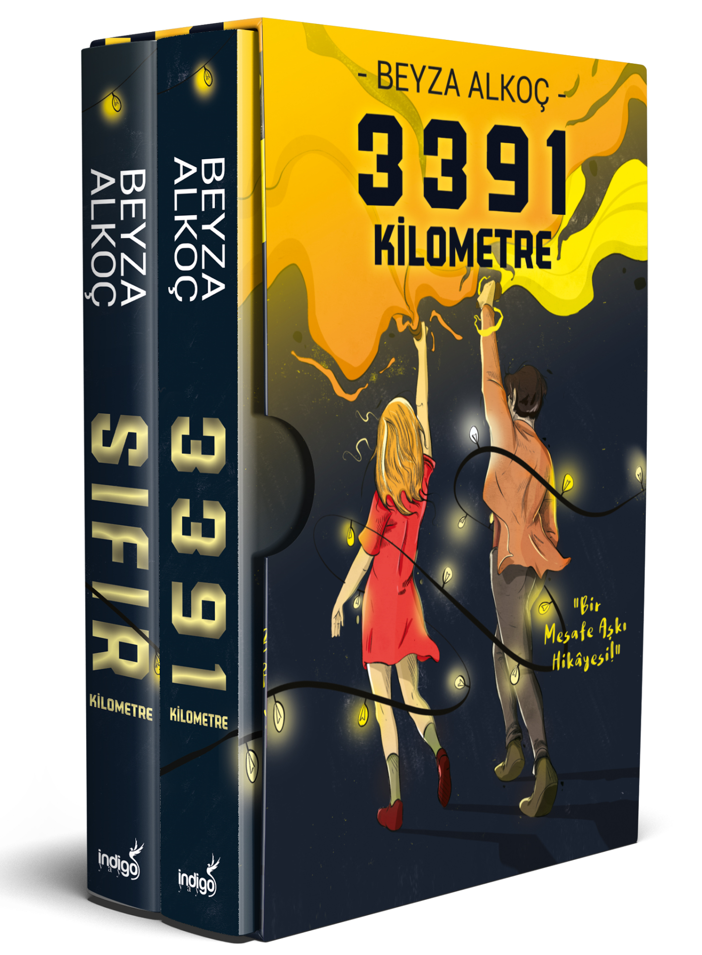İndigo Kitap 3391 Km Serisi 2 Kitap (Kutulu) (Ciltsiz) Beyza Alkoç