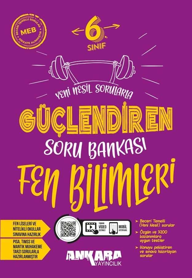 2026 Ankara Yayıncılık 6. Sınıf Fen Bilimleri Güçlendiren Soru Bankası