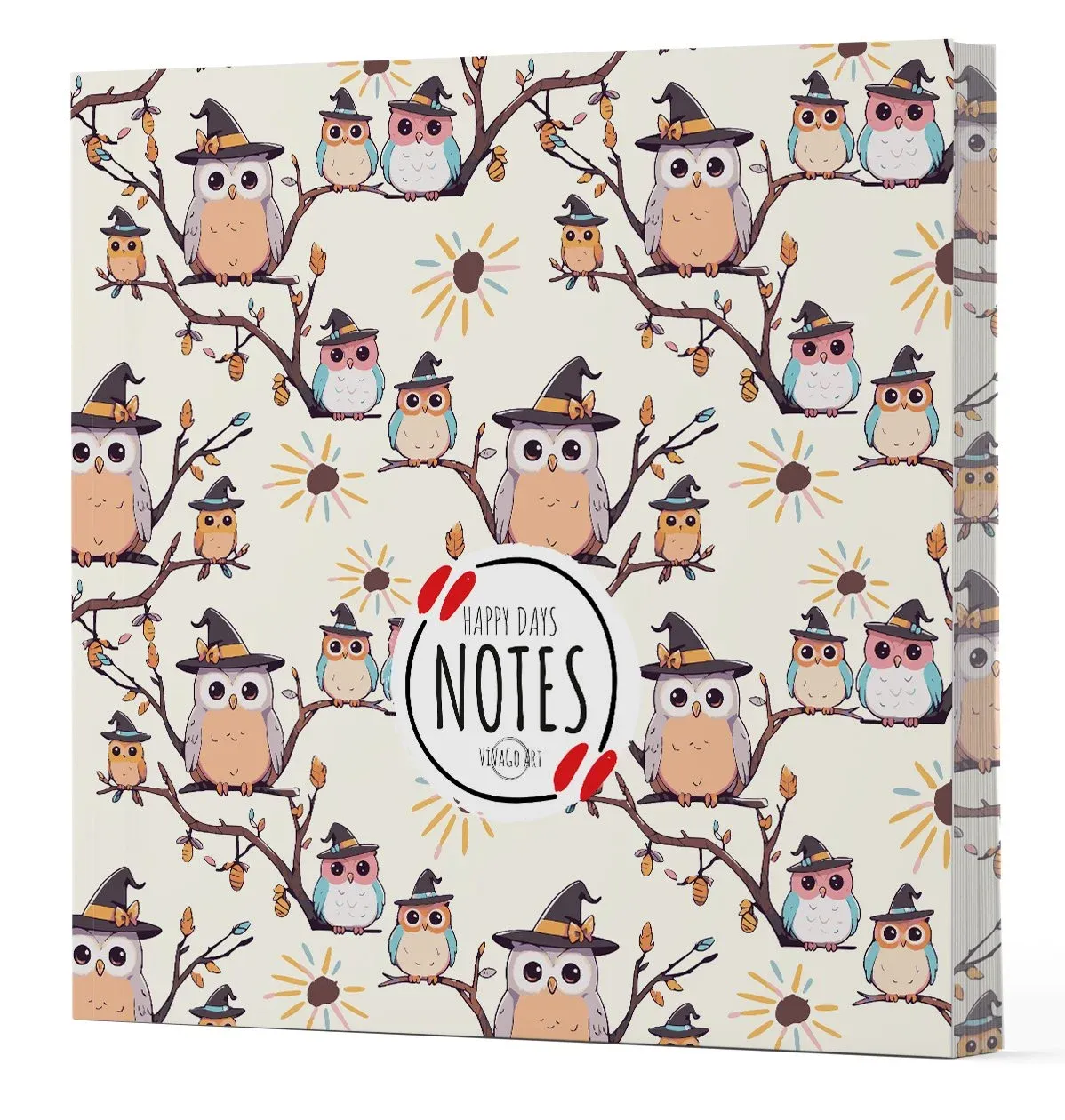 Vivago Art Baykuş7 - Defter 15x15 Cm