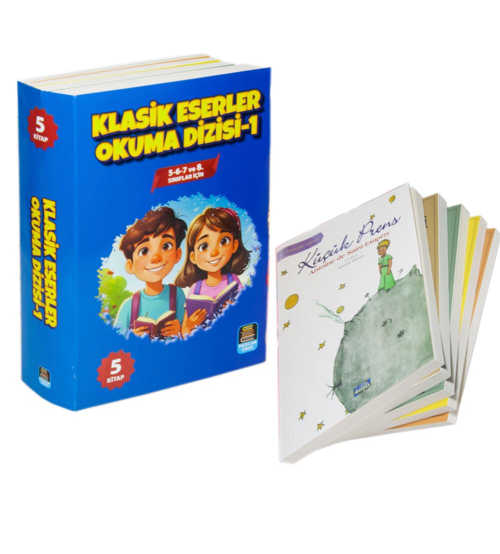Mercan Okul Klasik Eserler Okuma Dizisi-1 (5 Kitap Set) 5-6-7 ve 8. Sınıflar İçin