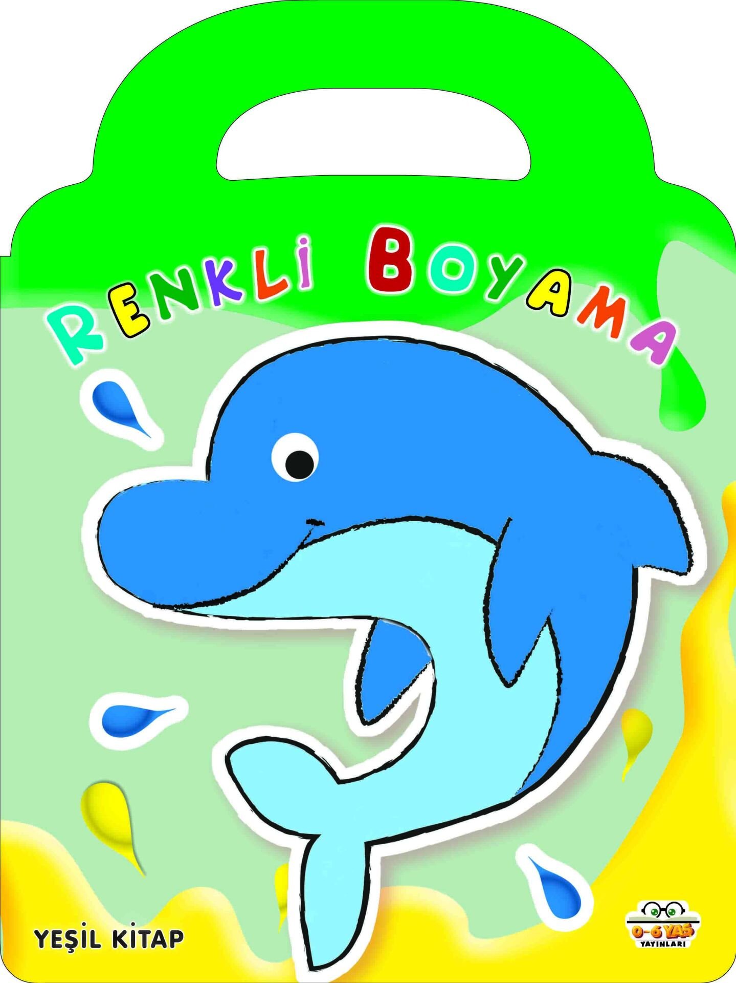 0-6 Yaş Yayınları Renkli Boyama  Yeşil Kitap