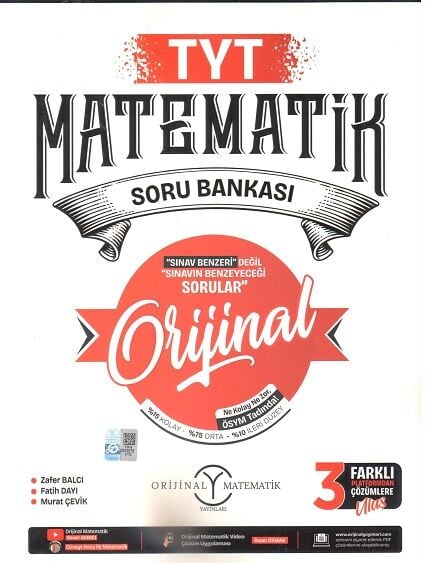 2027 Orijinal Yayınları Tyt Orijinal Matematik Soru Bankası