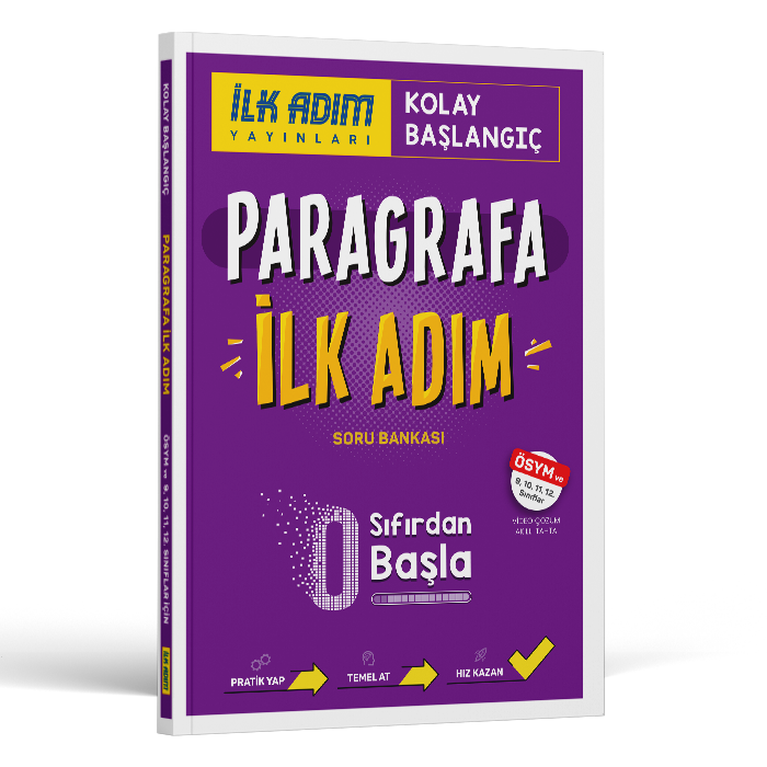 İlk Adım Yayınları Paragrafa İlk Adım Soru Bankası 9,10,11,12.Sınıflar İçin