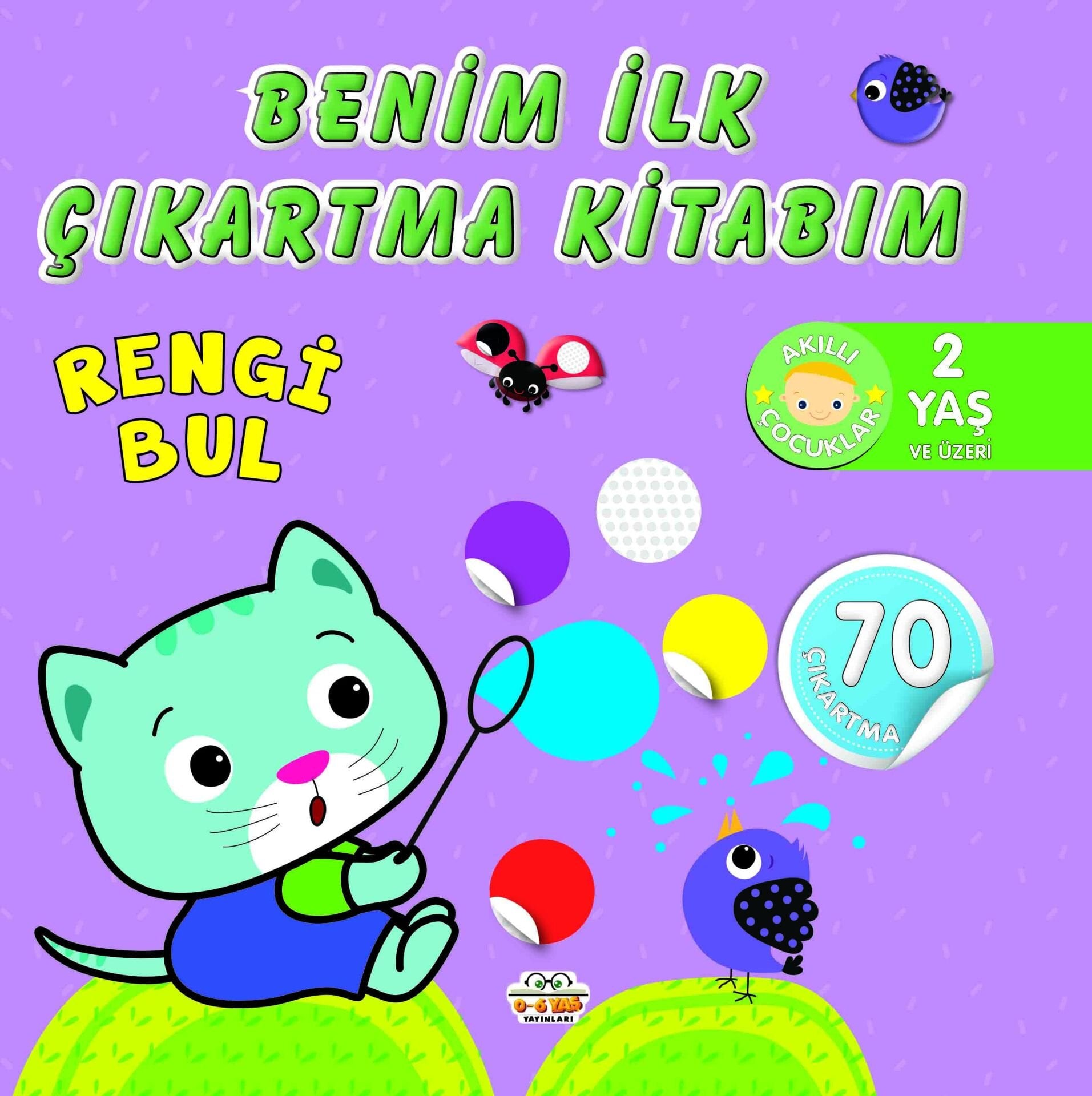 0-6 Yaş Yayınları Benim Çıkartma Kitabım Rengi Bul