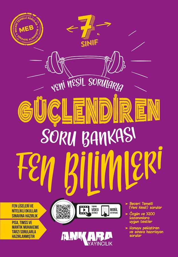 Ankara Yayıncılık 7. Sınıf Güçlendiren Fen Bilimleri Soru Bankası 2026