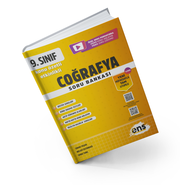 Ens Yayıncılık 9.Sınıf Coğrafya Etkinlikli Konu Özetli Soru Bankası
