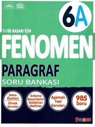 2026 Fenomen Yayıncılık 6.Sınıf Paragraf Soru Bankası (A)