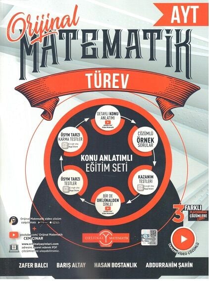 2027 Orijinal Yayınları Ayt Matematik Türev Konu Anlatım Fasikülü