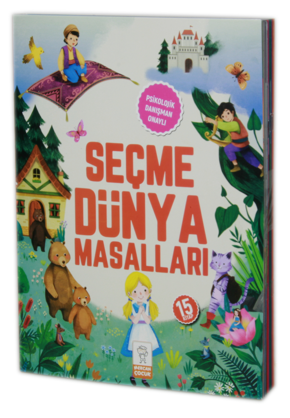 Mercan Çocuk  Seçme Dünya Masalları Resimli  15 Kitap Set  5, 6, 7 Yaş Ve Üstü Okuma Dizisi