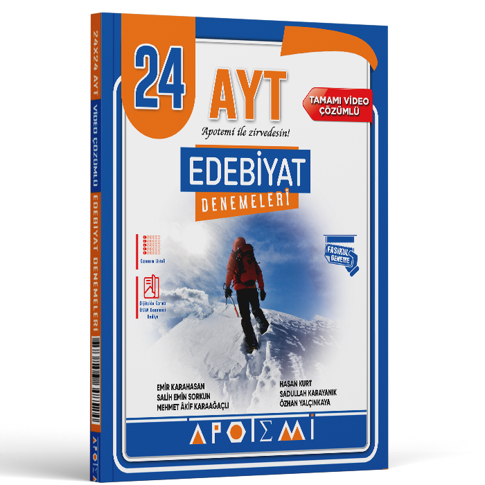 2027 Apotemi Yayınları Ayt Edebiyat 24 'Lü Denemeleri