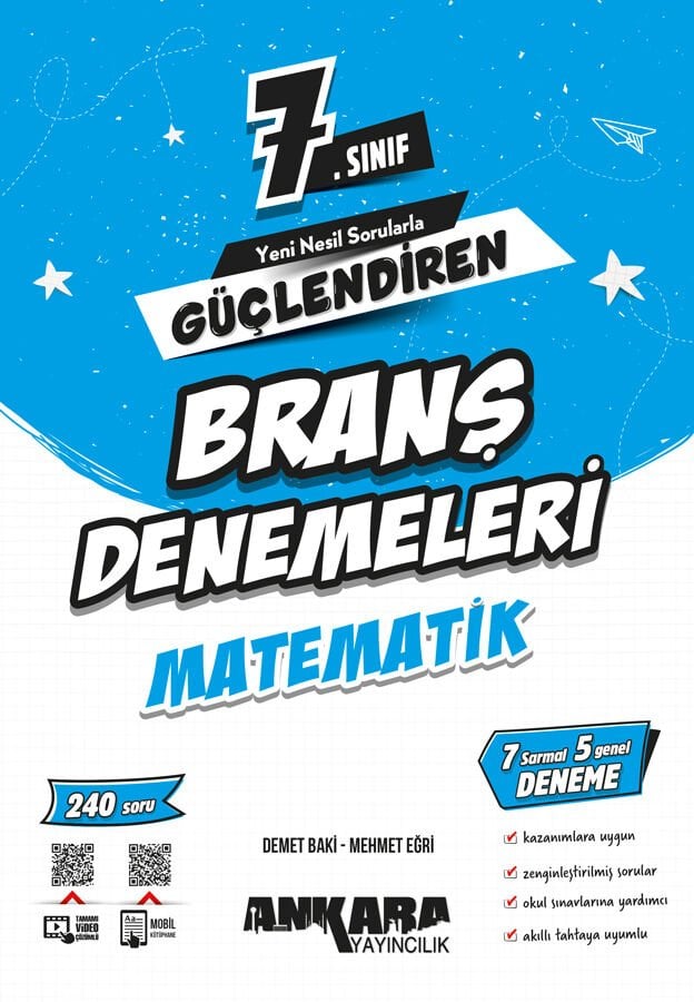 Ankara Yayıncılık 7.Sınıf Güçlendiren Matematik Branş Denemeleri 2026