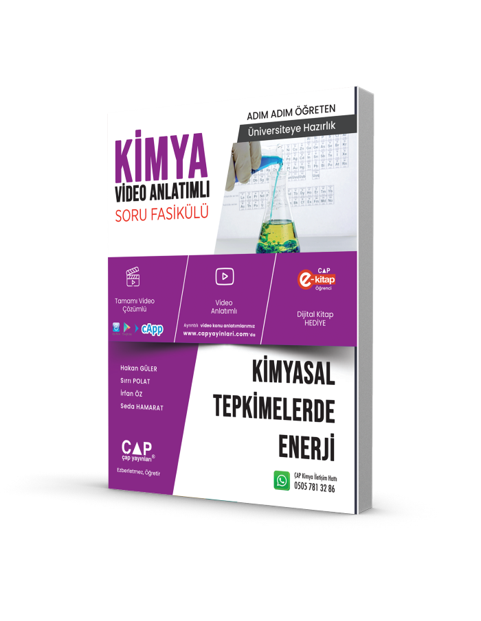 Çap Yayınları Üniversiteye Hazırlık Kimya Kimyasal Tepkimelerde Enerji Konu Anlatımlı Soru Fasikülü