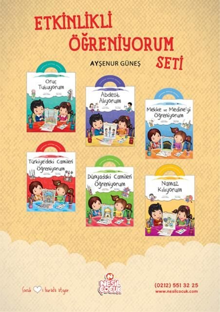 Nesil Çocuk Etkinlikli Öğreniyorum Seti 6 Kitap