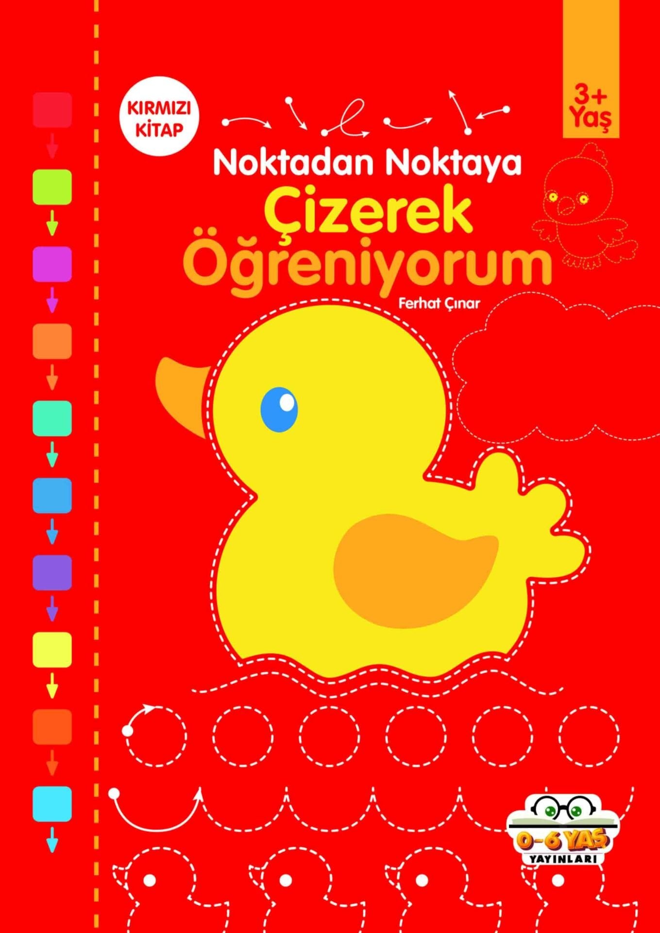 0-6 Yaş Yayınları Noktadan Noktaya Çizerek Öğreniyorum  Kırmızı Kitap 3+ Yaş