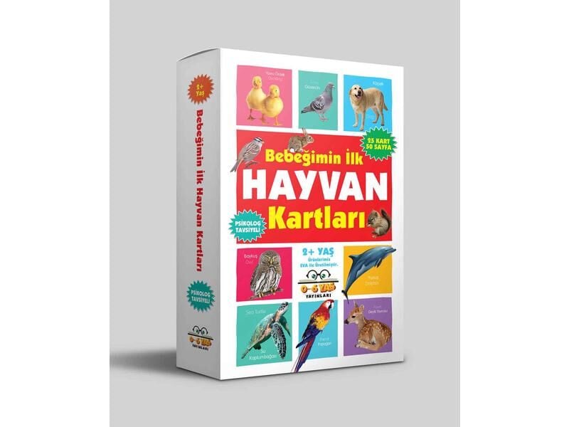 0-6 Yaş Yayınları Bebeğimin İlk Hayvan Kartları  2+ Yaş