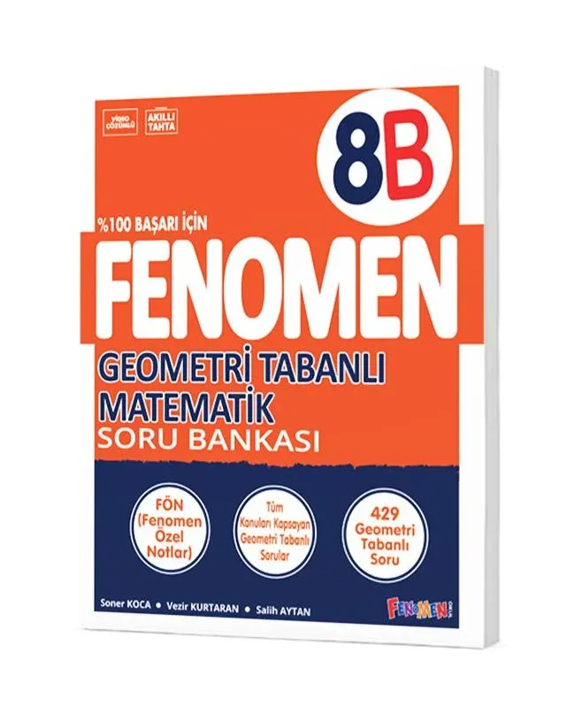 2027 Fenomen  Yayıncılık 8.Sınıf Geometri Tabanlı Matematik B Soru Bankası