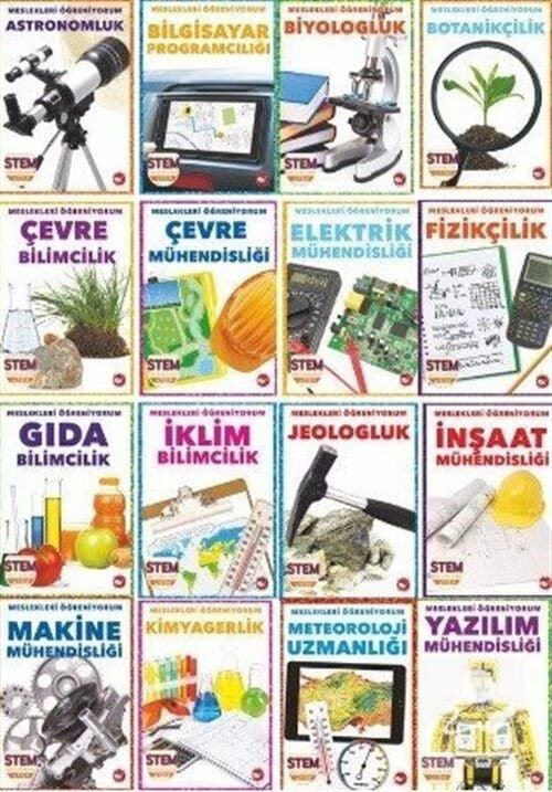 Meslekleri Öğreniyorum Set - 16 Kitap