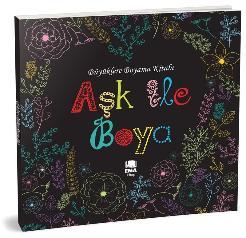Ema Kitap Büyüklere Boyama Kitabı Aşk İle Boya Mandala