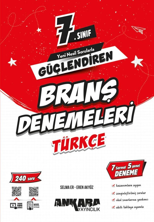 Ankara Yayıncılık 7.Sınıf Güçlendiren Türkçe Branş Denemeleri 2026